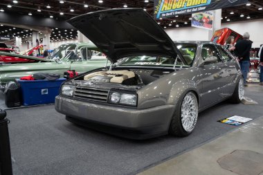 Detroit, Michigan, ABD 28 Şubat 2020: 68. Geleneksel Otomatik Rod Gösterisi ve Fuarı.