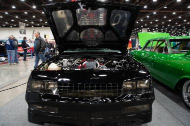 Detroit, Michigan, ABD 28 Şubat 2020: 68. Geleneksel Otomatik Rod Gösterisi ve Fuarı.