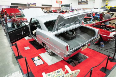 Detroit, Michigan, ABD 28 Şubat 2020: 68. Geleneksel Otomatik Rod Gösterisi ve Fuarı.