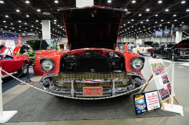 Detroit, Michigan, ABD 28 Şubat 2020: 68. Geleneksel Otomatik Rod Gösterisi ve Fuarı.