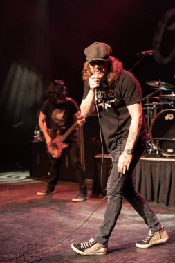 Detroit, Michigan, ABD - 02.16.2019: Candlebox 'dan Kevin Martin The Fillmore' da 25. yıl dönümü turnesinde sahne aldı