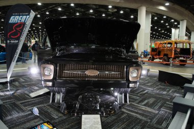 Detroit, Michigan, ABD 28 Şubat 2020: 68. Geleneksel Otomatik Rod Gösterisi ve Fuarı.