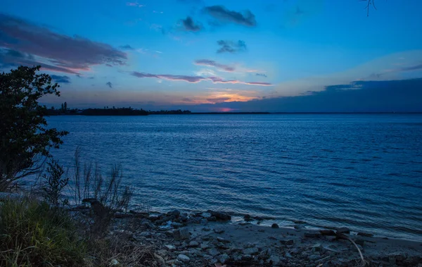 Tayland Kuzeyindeki Plajda Gün Batımının Manzarası — Stok fotoğraf