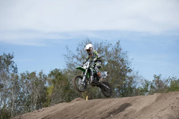 Orlando Florida Usa 2018 Motocross Riderek Gyakorolják Trükkök Készségek Saját — Stock Fotó