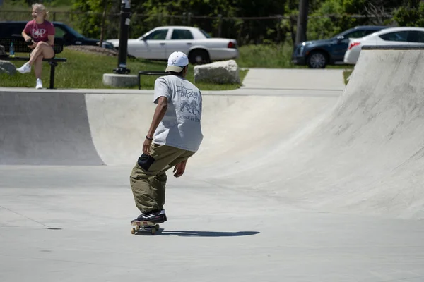 Detroit Michigan Usa May 2020 Skaters Bikers Που Κάνουν Πρόβες — Φωτογραφία Αρχείου