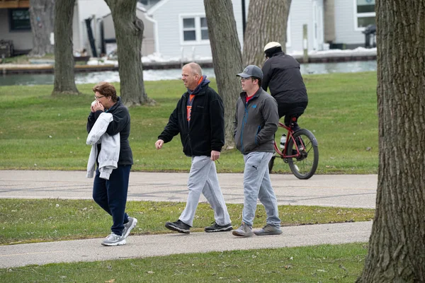 Harrison Township Michigan Eua Abril 2020 Michigan Metro Park Activity — Fotografia de Stock