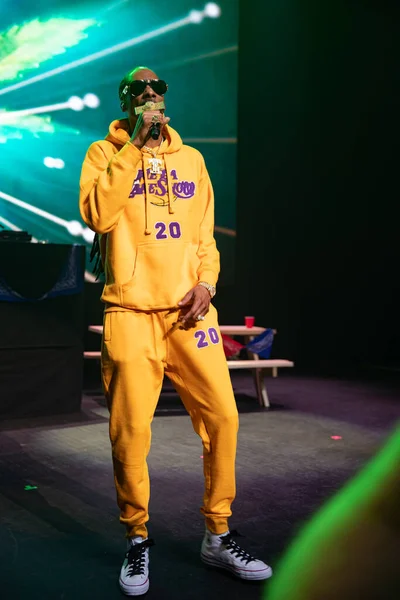 Snoop Dogg Apresentando Vivo Fillmore Detroit Michigan Eua 2020 — Fotografia de Stock