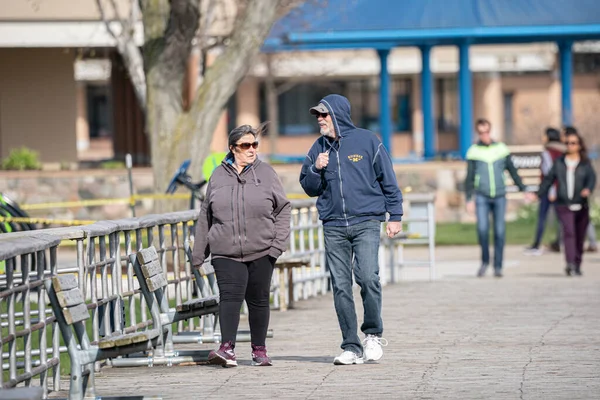 Harrison Township Michigan Eua Abril 2020 Michigan Metro Park Activity — Fotografia de Stock