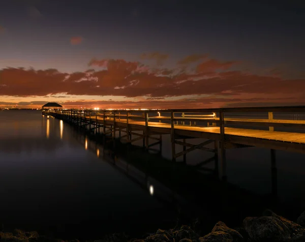 Sonnenuntergang Über Dem Meer — Stockfoto