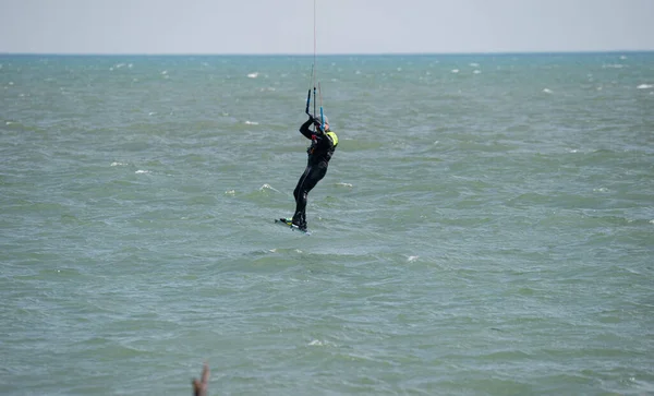 Kite Boarder Man Practice Ocean Water Ηπα 2020 Michigan Μετρό — Φωτογραφία Αρχείου