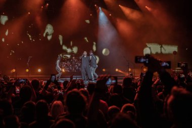 Detroit, Michigan, ABD - 03.05.2019: Özel konuk Three Days Grace ile Little Caesar 's Arena' da canlı performans
