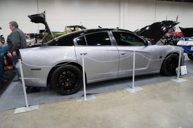 Detroit, Michigan, ABD 28 Şubat 2020: 68. Geleneksel Otomatik Rod Gösterisi ve Fuarı.