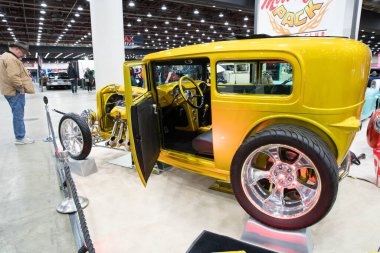 Detroit, Michigan, ABD 28 Şubat 2020: 68. Geleneksel Otomatik Rod Gösterisi ve Fuarı.