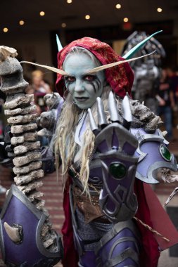 Sterling Heights, Michigan, ABD - 02.08.2020: Astronomicon 3 Comic Convention and Cosplay Expo.