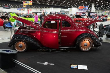 Detroit, Michigan, ABD 28 Şubat 2020: 68. Geleneksel Otomatik Rod Gösterisi ve Fuarı.