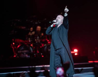 Detroit, Michigan, ABD - 03.05.2019: Özel konuk Three Days Grace ile Little Caesar 's Arena' da canlı performans