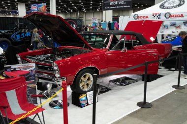 Detroit, Michigan, ABD 28 Şubat 2020: 68. Geleneksel Otomatik Rod Gösterisi ve Fuarı.