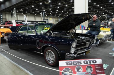 Detroit, Michigan, ABD 28 Şubat 2020: 68. Geleneksel Otomatik Rod Gösterisi ve Fuarı.