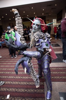 Sterling Heights, Michigan, ABD - 02.08.2020: Astronomicon 3 Comic Convention and Cosplay Expo.