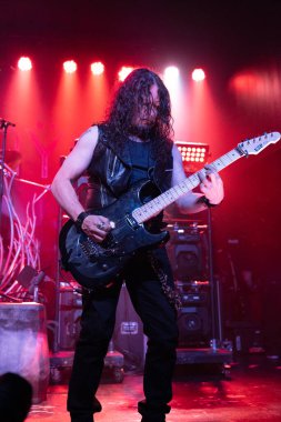 Detroit, Michigan / USA - 02.13.2020: Queensryche heavy metal grubu Saint Andrews Hall 'da sahne aldı.