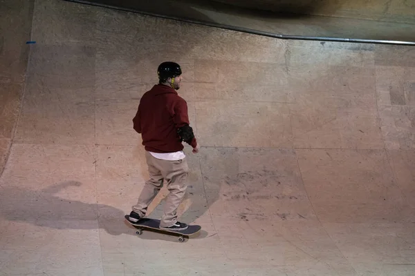 Royal Oak Michigan Usa 2020 Bikers Skaters Practice Tricks Modern — Stock Photo, Image