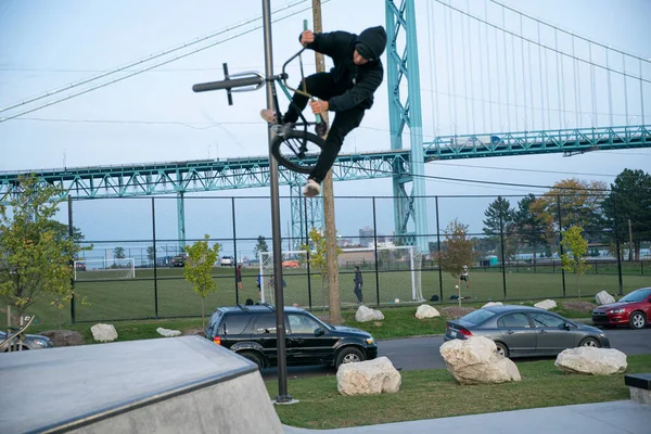 Detroit Michigan États Unis 2019 Les Motards Les Patineurs Entraînent — Photo