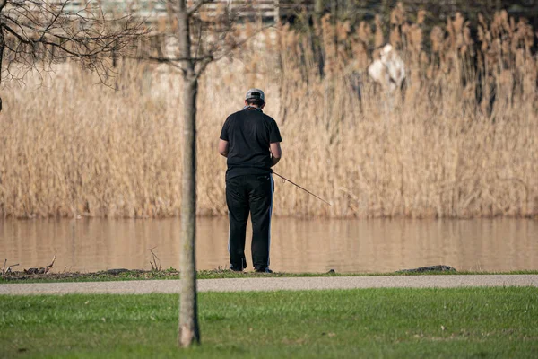 Harrison Township Michigan Usa April 2020 Michigan Metro Park Activity — Stock Photo, Image