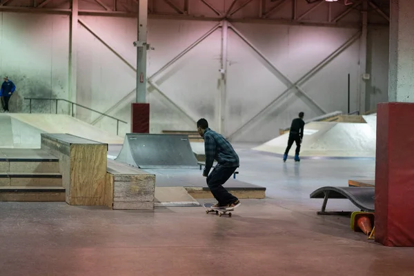 Detroit Michigan Estados Unidos 2019 Los Patinadores Línea Los Patinadores — Foto de Stock