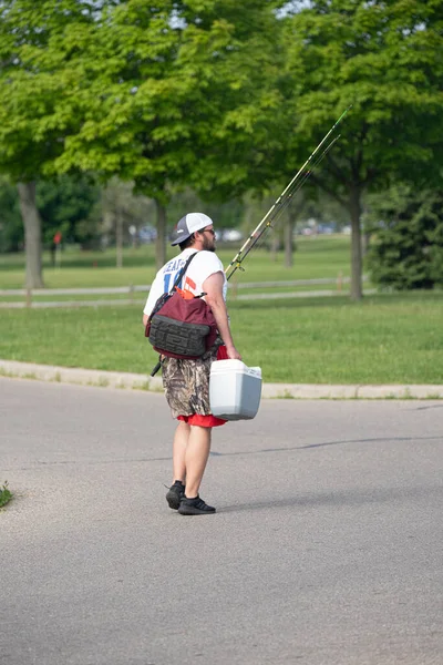 Harrison Township Michigan Usa 2020 Michigan Metro Park Aktivität Während — Stockfoto