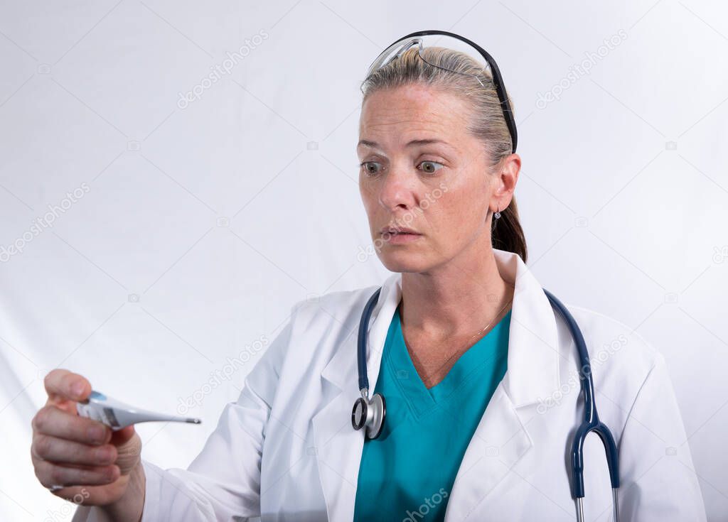 doctor in disbelief over your thermometer results