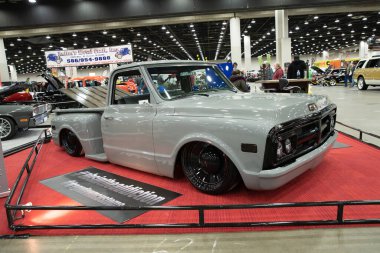 Detroit, Michigan, ABD 28 Şubat 2020: 68. Geleneksel Otomatik Rod Gösterisi ve Fuarı.