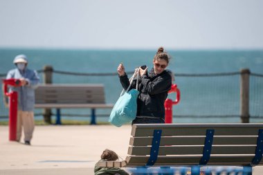 Kadın eğlence yaşam tarzı, Harrison Township, Michigan, ABD, 10 Mayıs 2020