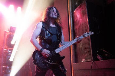 Detroit, Michigan / USA - 02.13.2020: Queensryche heavy metal grubu Saint Andrews Hall 'da sahne aldı.