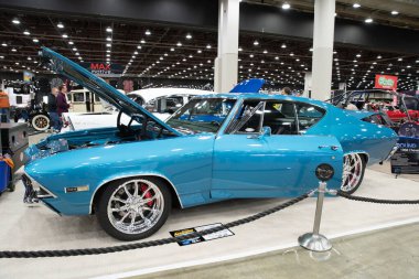 Detroit, Michigan, ABD 28 Şubat 2020: 68. Geleneksel Otomatik Rod Gösterisi ve Fuarı.