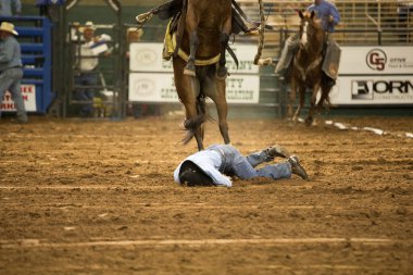 Kissimmee, Florida, USA- 09.29.2017 Florida Ranch Rodeo ve Cowboy Heritage Festival Kissimmee, Florida Silver Spurs Arena 'da.
