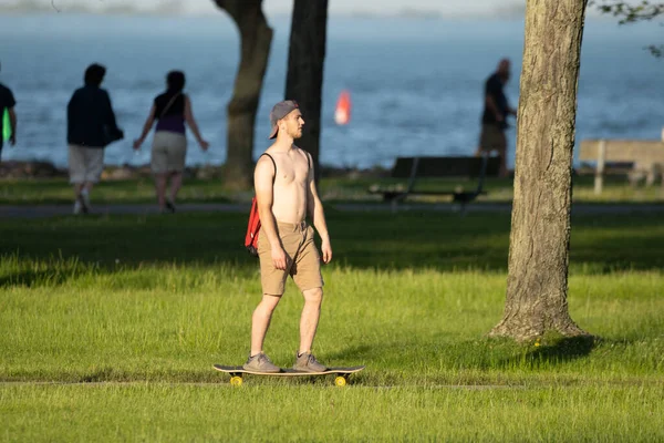 Michigan Metro Park Aktivität Memorial Day Während Der Corona Virus — Stockfoto