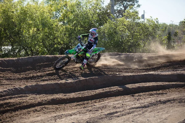 Orlando Florida Usa 2018 Motocross Riders Practice Tricks Skills Dirt — Stock Photo, Image
