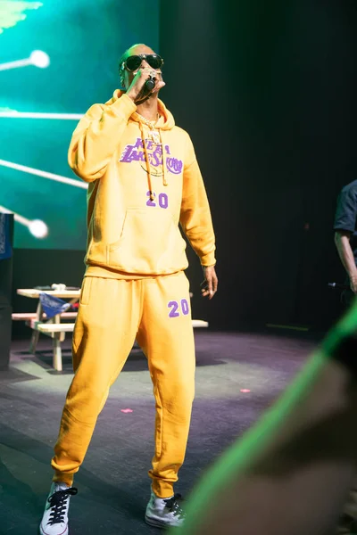 Snoop Dogg Apresentando Vivo Fillmore Detroit Michigan Eua 2020 — Fotografia de Stock