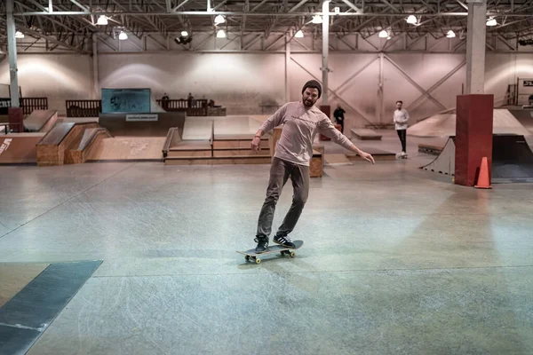 Royal Oak Michigan Eua Patinadores Praticando Seus Truques Modern Skate — Fotografia de Stock