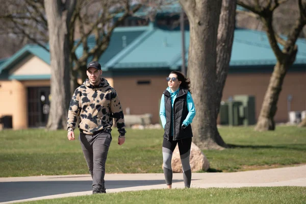 Harrison Township Michigan Eua Abril 2020 Michigan Metro Park Activity — Fotografia de Stock