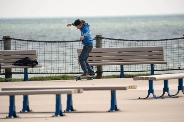 Harrison Township Michigan Usa April 2020 Michigan Metro Park Activity — Stock Photo, Image