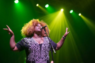 Orlando, Florida, ABD - 10.04.2017: Robert Randolph ve Aile Grubu Plaza Tiyatrosu 'nda sahne aldı.