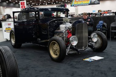 Detroit, Michigan, ABD 28 Şubat 2020: 68. Geleneksel Otomatik Rod Gösterisi ve Fuarı.