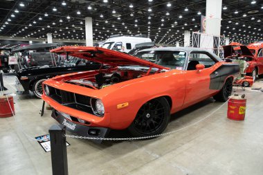Detroit, Michigan, ABD 28 Şubat 2020: 68. Geleneksel Otomatik Rod Gösterisi ve Fuarı.