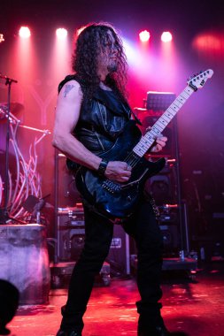 Detroit, Michigan / USA - 02.13.2020: Queensryche heavy metal grubu Saint Andrews Hall 'da sahne aldı.