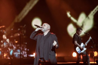 Detroit, Michigan, ABD - 03.05.2019: Özel konuk Three Days Grace ile Little Caesar 's Arena' da canlı performans