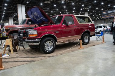 Detroit, Michigan, ABD 28 Şubat 2020: 68. Geleneksel Otomatik Rod Gösterisi ve Fuarı.