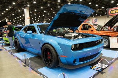 Detroit, Michigan, ABD 28 Şubat 2020: 68. Geleneksel Otomatik Rod Gösterisi ve Fuarı.