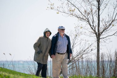 Harrison Township, Michigan, ABD - 06 Mayıs 2020: Covid-19 Corona Virüsü sırasında Michigan Metro Parkı etkinliği.