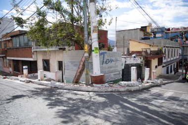 Cuenca, İspanya 'daki eski evler